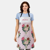 Floral Bouquet Schürze (Getragen)