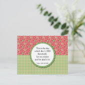 Floral Bouquet Sorte Postcard Bibel Verse Postkarte (Stehend Vorderseite)