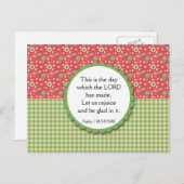 Floral Bouquet Sorte Postcard Bibel Verse Postkarte (Vorne/Hinten)