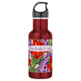 Floral Bouquet, Spaß Zeiten Edelstahlflasche