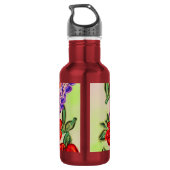 Floral Bouquet, Spaß Zeiten Edelstahlflasche (Rückseite)