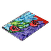 Floral Bouquet Spiral Photo Notebook Notizblock (Linke Seite)