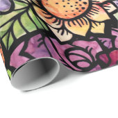 Floral Bouquet Spring Blume Geschenkpapier (Rolleneckpunkt)