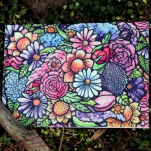 Floral Bouquet Spring Blume Karte