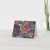 Floral Bouquet Spring Blume Karte (Vorderseite)