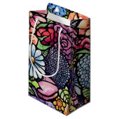 Floral Bouquet Spring Blume Kleine Geschenktüte (Vorderseite Schrägansicht)