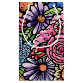 Floral Bouquet Spring Blume Kleine Geschenktüte (Rückseite)