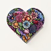 Floral Bouquet Spring Blume Notizblock (Rückseite)