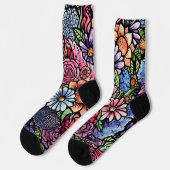 Floral Bouquet Spring Blume Socken (Linkes Detail)