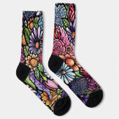 Floral Bouquet Spring Blume Socken (Rechts)