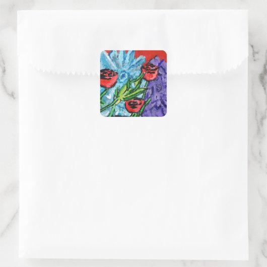 Floral Bouquet Sticker (Tasche)