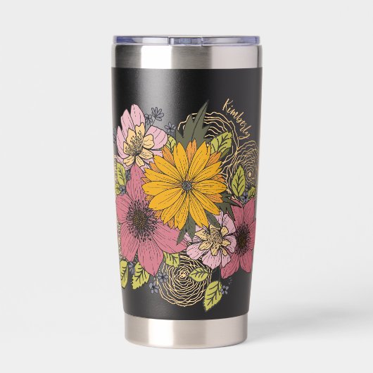 Floral Bouquet Tall Tumbler Thermobecher (Rückseite)