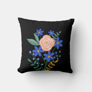 Floral Bouquet Throw Kissen