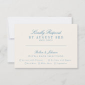 Floral Bouquet Vintag RSVP Karte (Vorderseite)