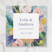 Floral Bouquet Wedding Geschenkanhänger (Vorderseite)