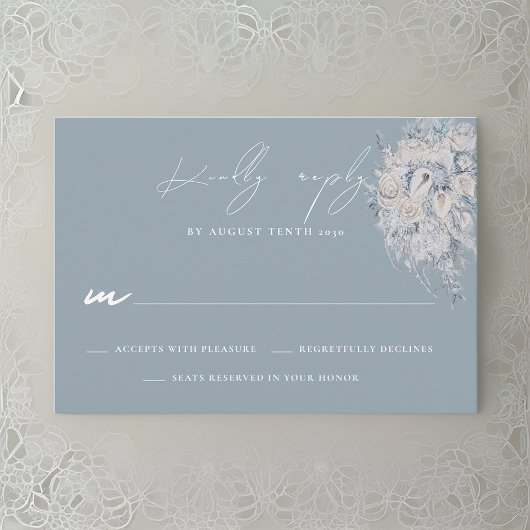 Floral Bouquet Wedding RSVP Response Card
