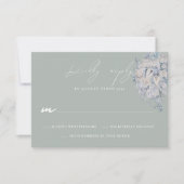 Floral Bouquet Wedding RSVP Response Card (Vorderseite)