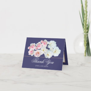 Floral Bouquet White Blume Hochzeit Vielen Dank Dankeskarte
