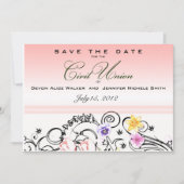 Floral Bouquet Zivile Gewerkschaft Save the Date e (Vorderseite)