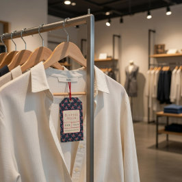 Floral Boutique Clothing Tag Geschenkanhänger