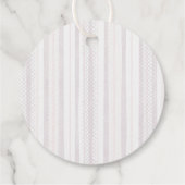 Floral Bow 1st Girl Birthday Thank you Geschenkanhänger (Rückseite)