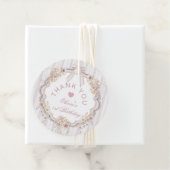 Floral Bow 1st Girl Birthday Thank you Geschenkanhänger (Beispiel)