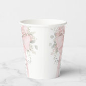 Floral Bow First Holy Communion Elegant Pappbecher (Rechts)