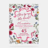 Floral Bow Sie bindet den Knoten willkommen Acrylschild (Vorderseite)