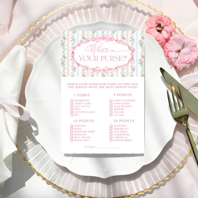 Floral Bow Was in Ihrem Purse Duschspiel (Von Creator hochgeladen)