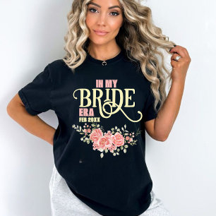 Floral Braut Brautparty T-Shirt