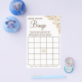 Floral Brautparty Bingo Spielkarte Flyer (Einzeln)