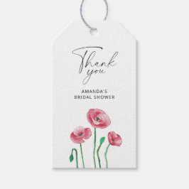 Floral Brautparty danke Tag Geschenkanhänger