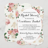 Floral Brautparty Einladung (Vorne/Hinten)