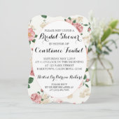 Floral Brautparty Einladung (Stehend Vorderseite)