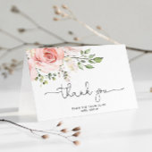 Floral Brautparty gefaltet danke Karte