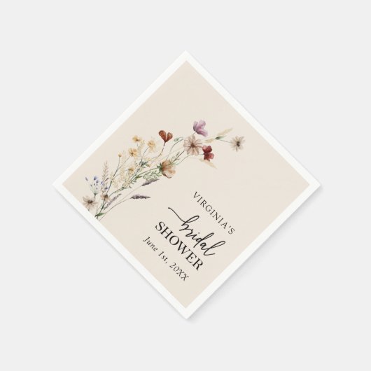 Floral Brautparty Napkin Serviette (Ecke)