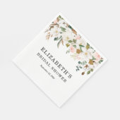 Floral Brautparty Napkins | Gestalted Serviette (Ecke)