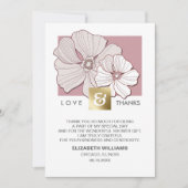 Floral Brautparty Vielen Dank Foto Cards Dankeskarte (Vorderseite)