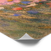 Floral Breeze - Pastel Painting Style Art Poster (Ecke)