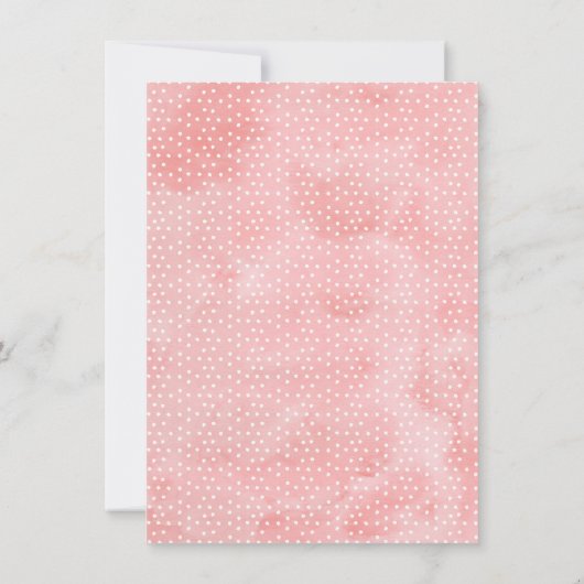 Floral Bridal Brunch Brautparty Danke Karte (Rückseite)