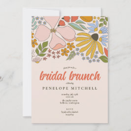 Floral Bridal Brunch Dusche Einladung