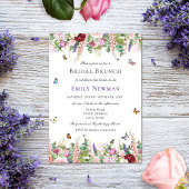Floral Bridal Brunch Einladung