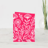 Floral Bridal Dusche Einladung (Rückseite)