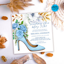 Floral Bridal Shoe Etwas Blue Brautparty