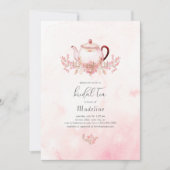 Floral Bridal Tea Bridal Dusche Einladung (Vorderseite)