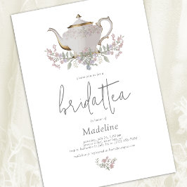 Floral Bridal Tea Bridal Dusche Einladung