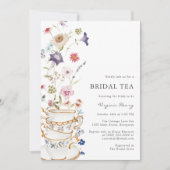 Floral Bridal Tea Einladung (Vorderseite)