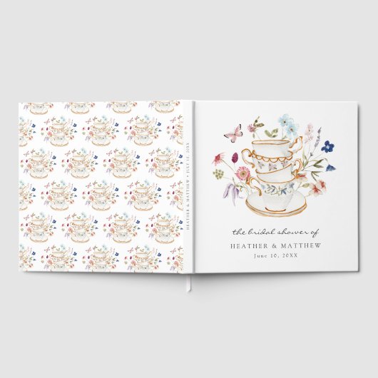 Floral Bridal Tea Gästebuch (Voll)