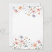 Floral Bridal Tea Invitation Spring Garden Party  Einladung (Rückseite)