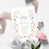 Floral Bridal Tee Party Einladung
